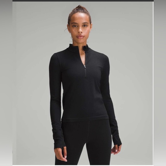 lululemon athletica Tops - Lululemon Wool Blend Base Layer Half Zip